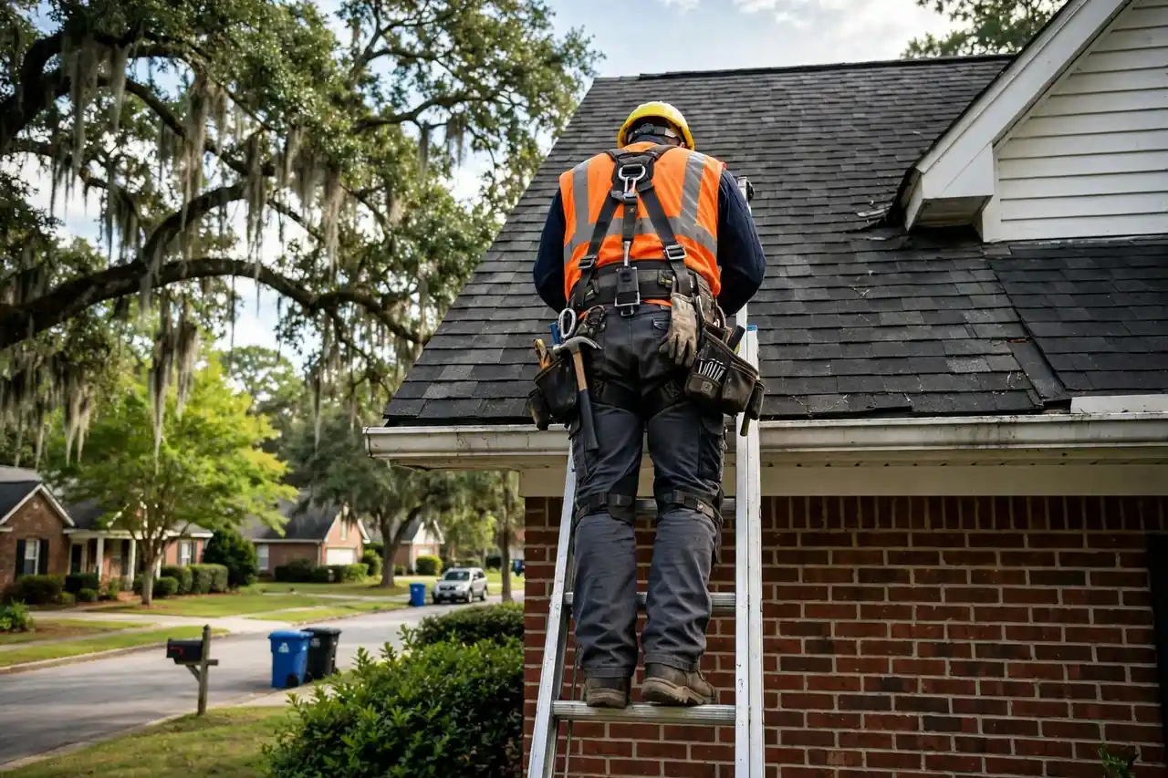 Scheduling a roof inspection by phone