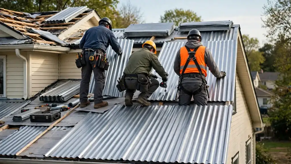 Same day estimates no charge on a residential roof