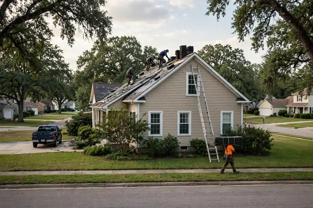 High View Roofing & Restoration team at work