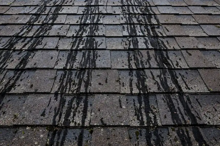 Roof installation on a residential roof